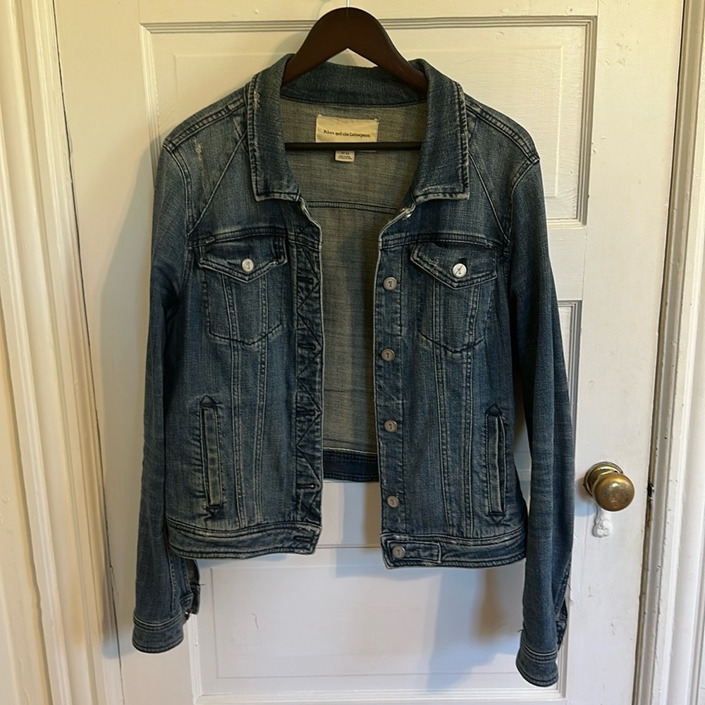 Anthropologie Blue Jean Jacket